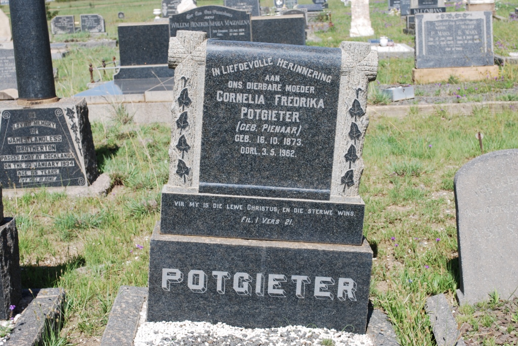 POTGIETER Cornelia Fredrika nee PIENAAR 1873-1962