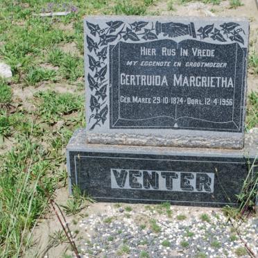 VENTER Gertruida Margrietha nee MAREE 1874-1956