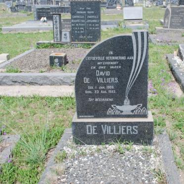 VILLIERS David, de 1906-1953