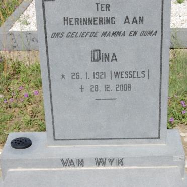 WYK Dina, van nee WESSELS 1921-2008