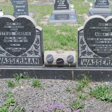 WASSERMAN Petrus Hendrik 1897-1971 &amp; Anna C.C. VAN WYK 1900-1957