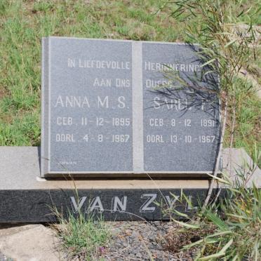 ZYL Sarel F., van 1891-1967 &amp; Anna M.S. 1895-1967