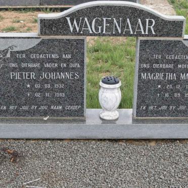 WAGENAAR Pieter Johannes 1932-1989 &amp; Margrietha Magdalena 1930-1993