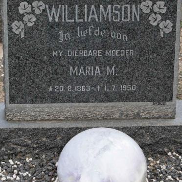 WILLIAMSON Maria M. 1863-1950