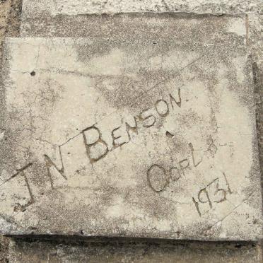 BENSON J.N. -1931