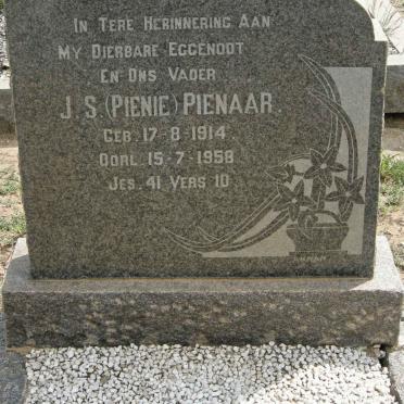 PIENAAR J.S. 1914-1958