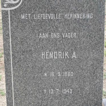 MATTHYSEN Hendrik A. 1860-1943