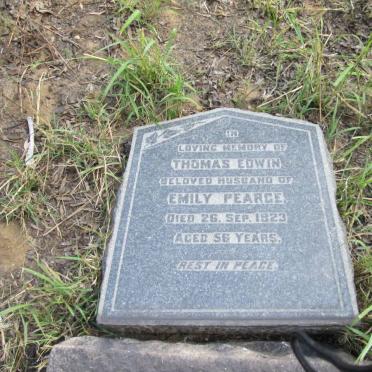 PEARCE Thomas Edwin -1923