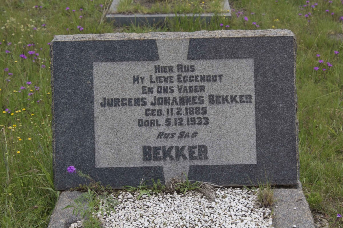 BEKKER Jurgens Johannes 1885-1933