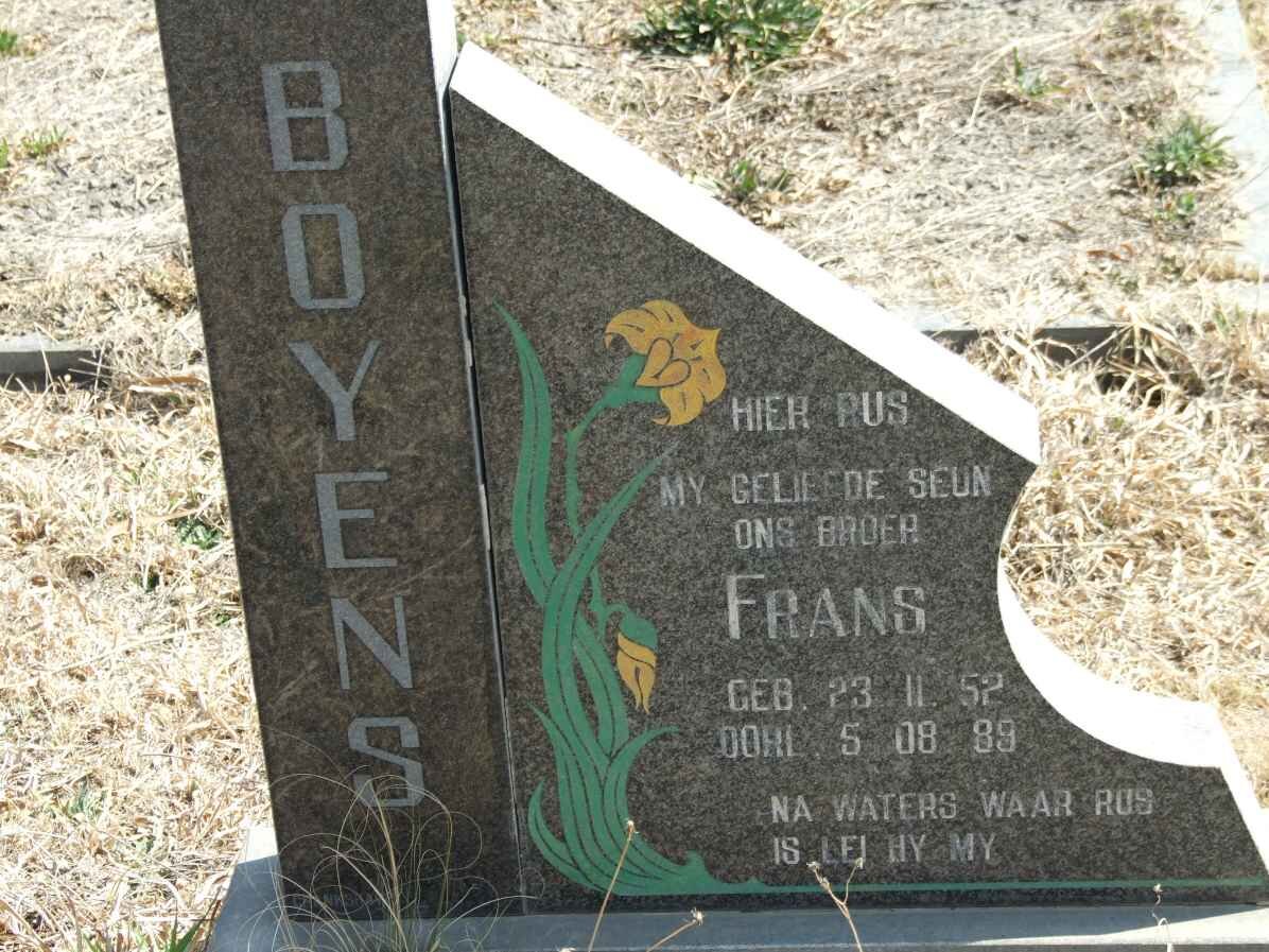 BOYENS Frans 1952-1989