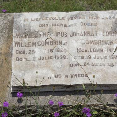 COMBRINCK Michiel Phillipus 1890-1938 & Johanna Fredrika COMBRINCK 1888-1932