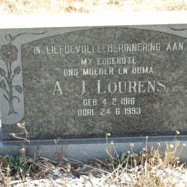 LOURENS A.J. 1918-1993