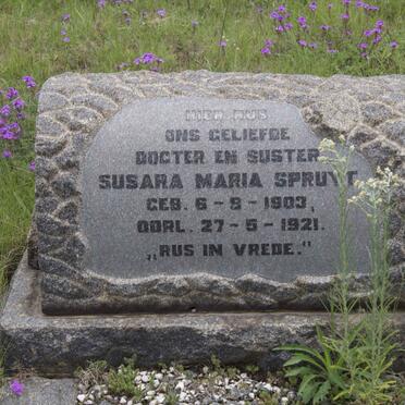 SPRUYT Susara Maria 1903-1921