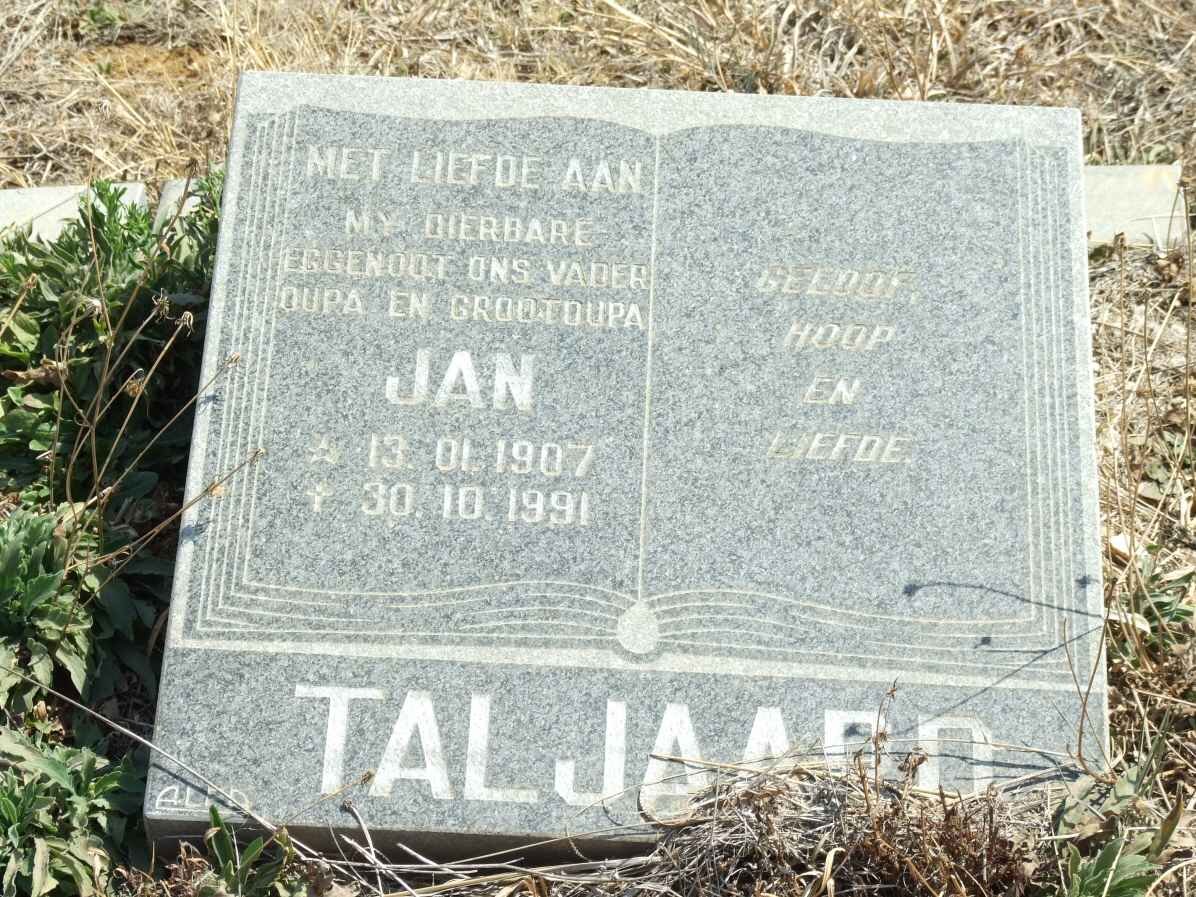 TALJAARD Jan 1907-1991
