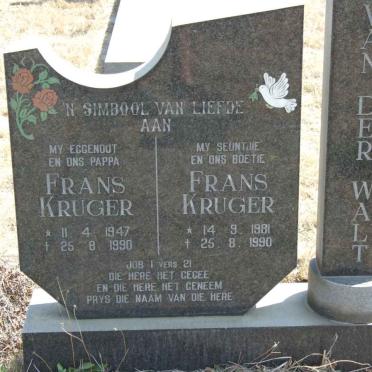 WALT Frans Kruger, van der 1947-1990 :: VAN DER WALT Frans Kruger 1981-1990