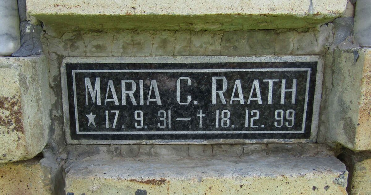 RAATH Maria C. 1931-1999