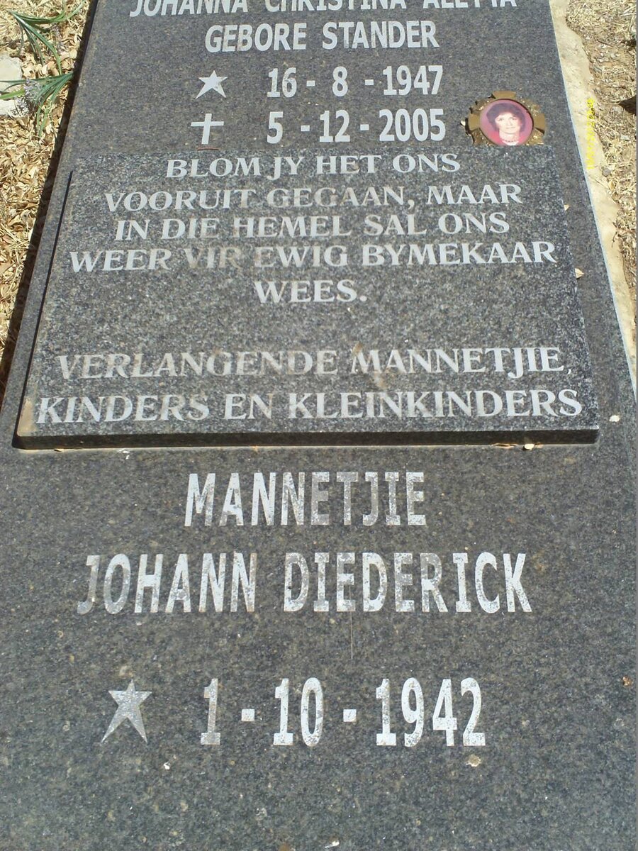 ACKERMANN Johann Diederick 1942- &amp; Johanna Christina Aletta STANDER 1947-2005 _1