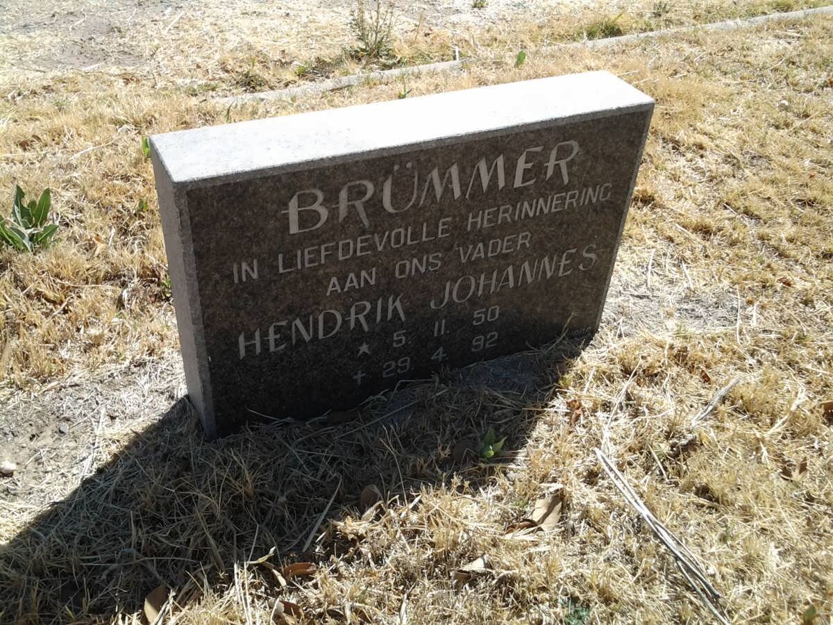 BRUMMER Hendrik Johannes 1950-1992
