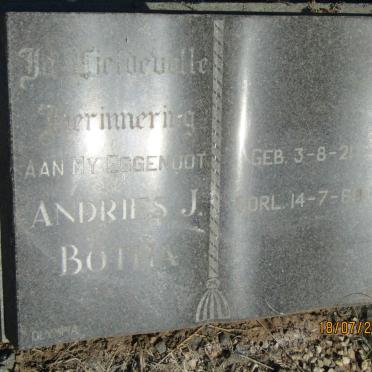 BOTHA  Andries J. 1921-196?