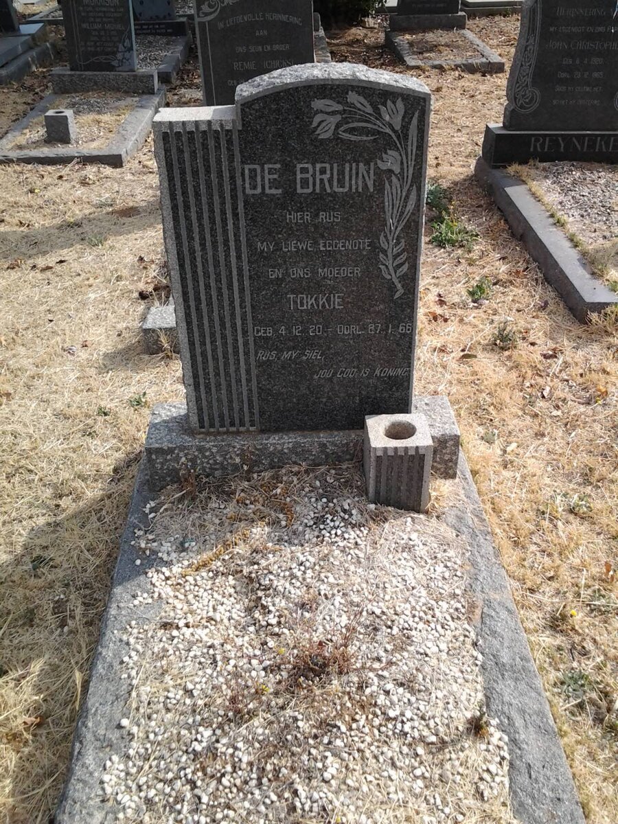 BRUIN Tokkie, de 1920-1966