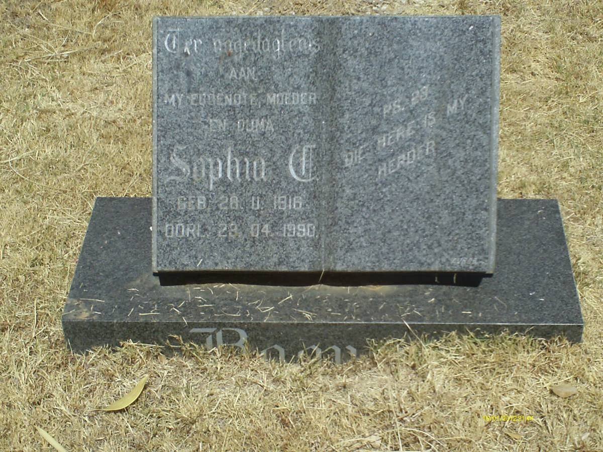 BOOYENS Sophia C. 1916-1990