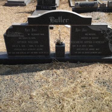 BUTLER Arthur William 1926-1984 &amp; Elizabeth Sophia Cornelia 1944-