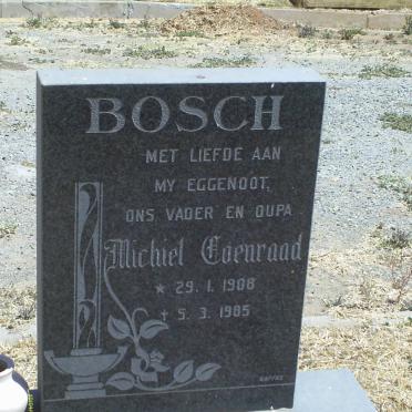 BOSCH Michiel Coenraad 1908-1985