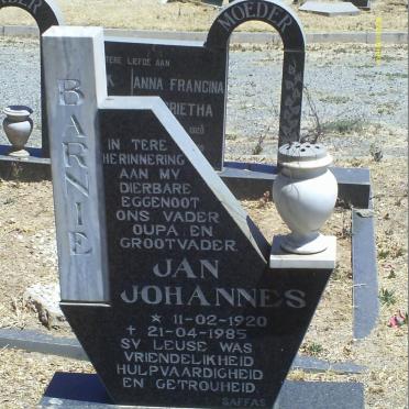 BARNARD Jan Johannes 1920-1985