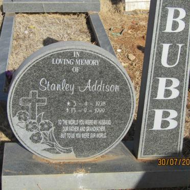 BUBB Stanley Addison 1928-1999