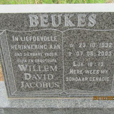 BEUKES Willem David Jacobus 1932-2003