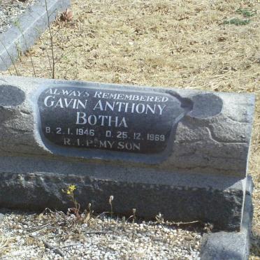 BOTHA Gavin Anthony 1946-1969