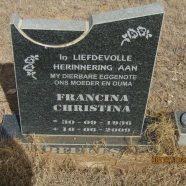 BEUKES Francina Christina 1936-2009