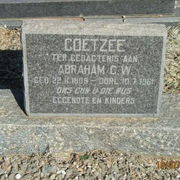 COETZEE Abraham G.W. 1909-1961