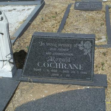 COCHRANE Ronald 1932-1990 &amp; Marina 1934-1989 _1