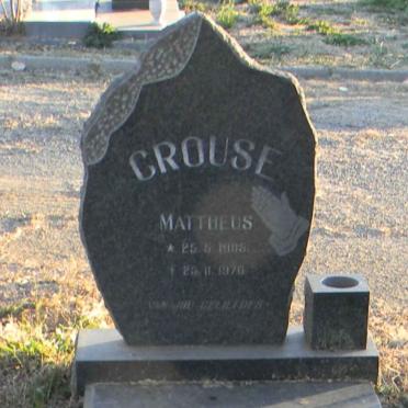 CROUSE Mattheus 1905-1976