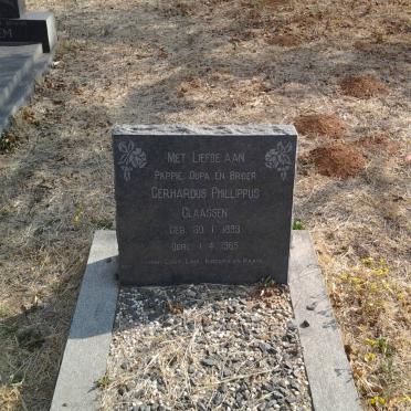 CLAASSEN Gerhardus Philippus 1893-1965