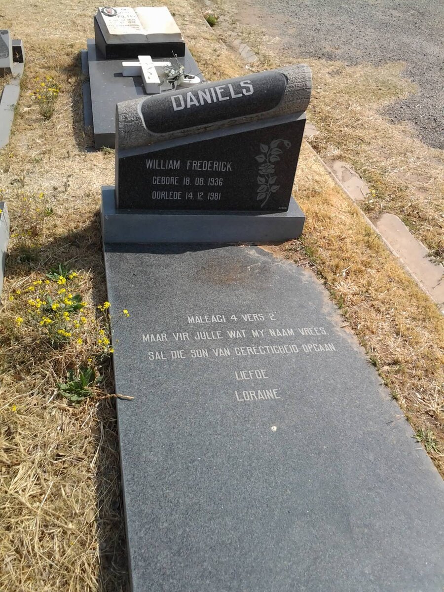 DANIELS William Frederick 1936-1981