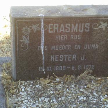 ERASMUS Hester J. 1885-1972