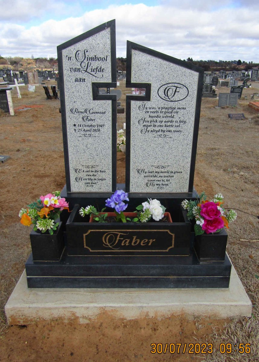 FABER Petrus Coenraad 1947-2020