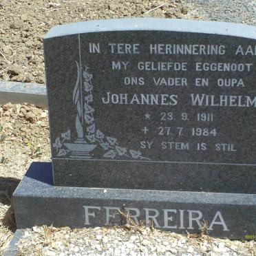 FERREIRA Johannes Wilhelm 1911-1984