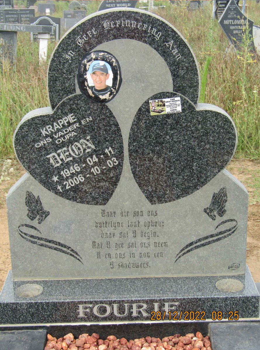 FOURIE Deon 1946-2006