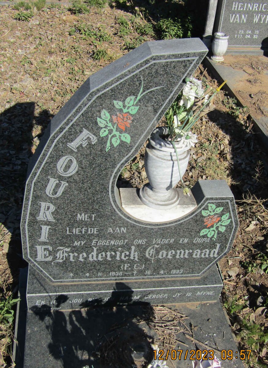 FOURIE Frederick Coenraad 1936-1993