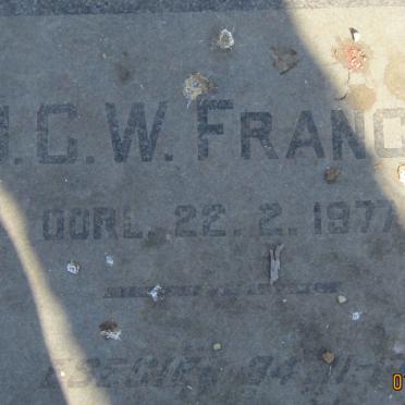 zzFRANCIS J.C.W.  -1977