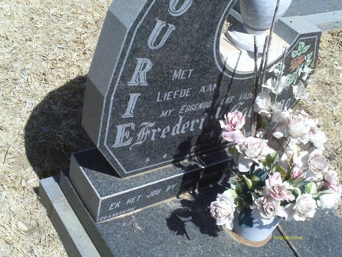 FOURIE Frederick Coenraad 1956-1993