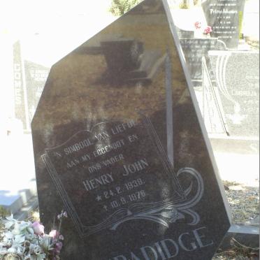 GRADIDGE Henry John 1939-1976