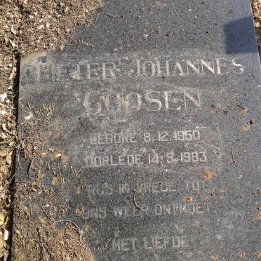 GOOSEN Pieter Johannes 1950-1983