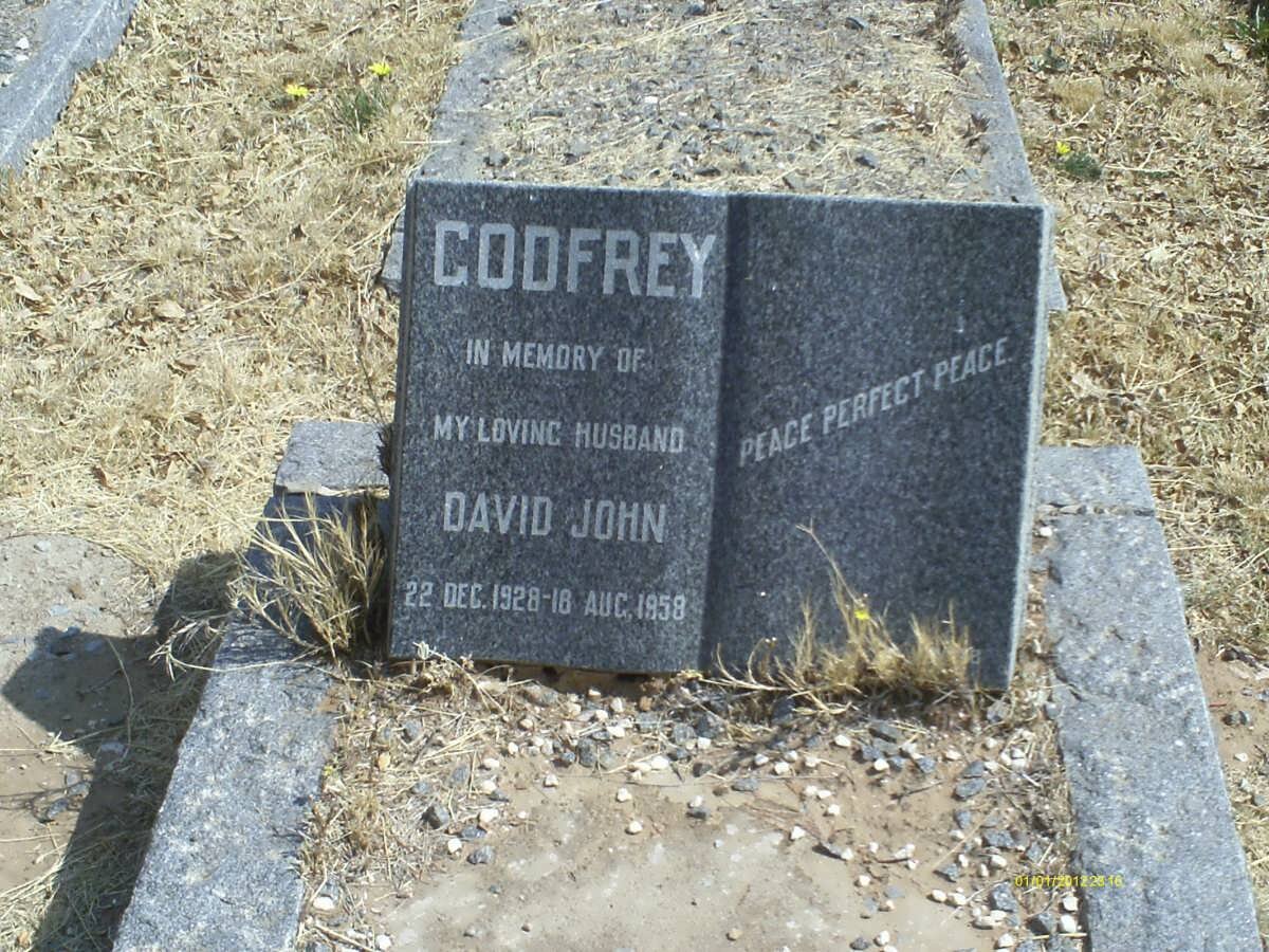 GODFREY David John 1928-1958