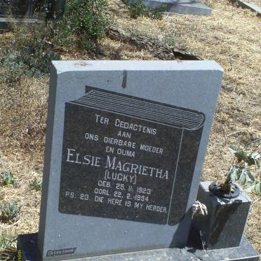 HUYSSTEEN Elsie Magrietha, van 1923-1994