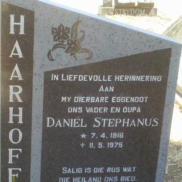 HAARHOFF Daniel Stephanus 1918-1975