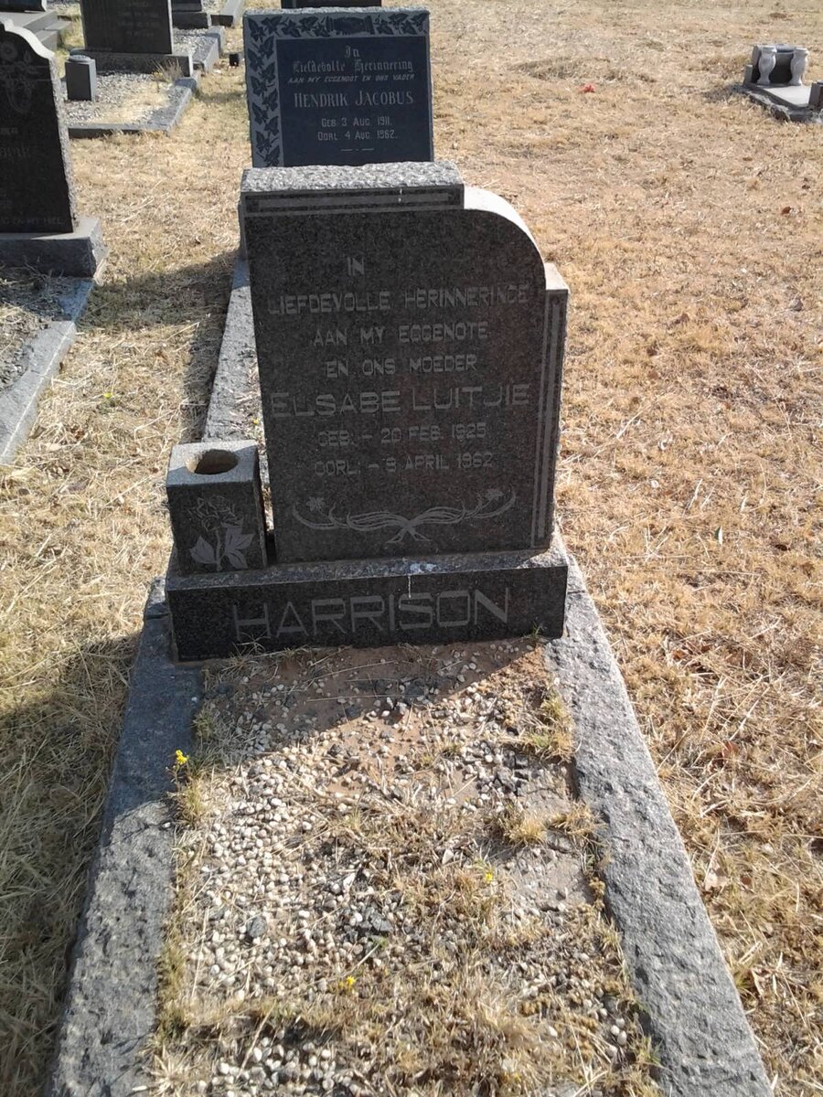 HARRISON Elsabe Luitjie 1925-1962